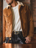 American Retro Corduroy Polo Collar Jacket