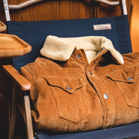 American Retro Corduroy Polo Collar Jacket