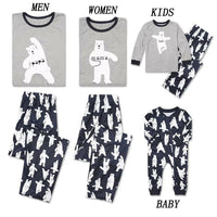 Casual Family Matching Polar Bear Pyjamas Set