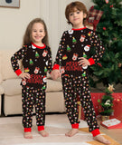 Family Couples & Pets Black Matching Christmas Pyjamas Set