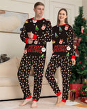 Family Couples & Pets Black Matching Christmas Pyjamas Set
