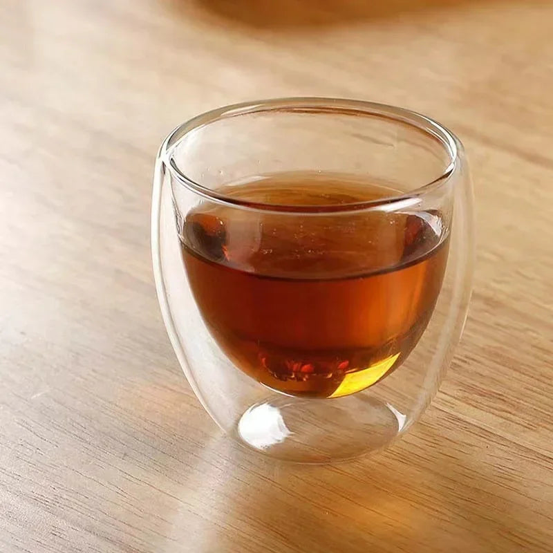 Double Wall Insulated Glass Mug