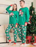 Family Christmas Matching Green Pyjamas Set