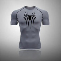 Printed Men's Athletic Compression Spider Shirt