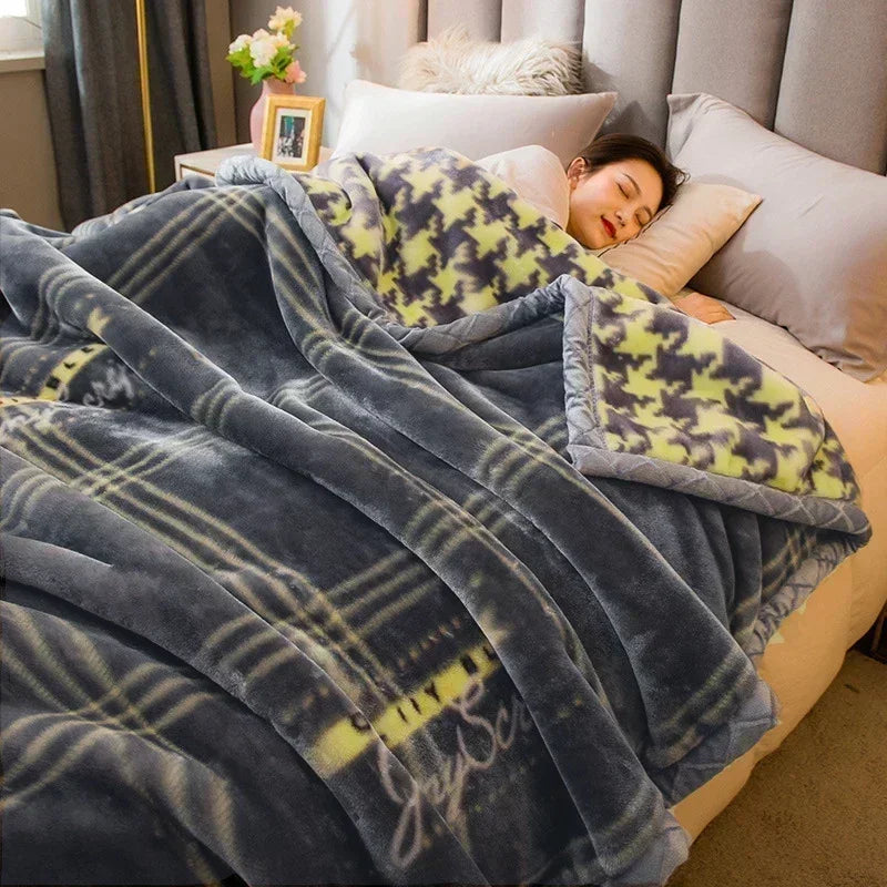 Double Sided Raschel Plush Blanket