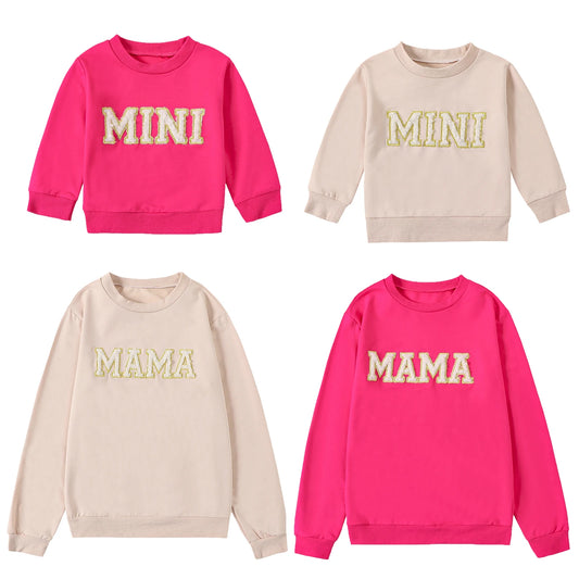 Matching Family Outfit - Pink Mommy And Me Sweatshirt