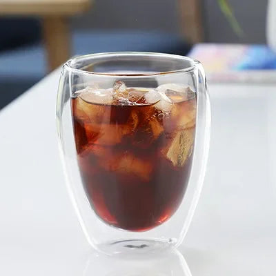 Double Wall Insulated Glass Mug
