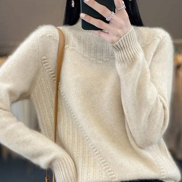 Women's Winter Thickened Pure Wool Sweater