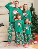 Family Christmas Matching Green Pyjamas Set