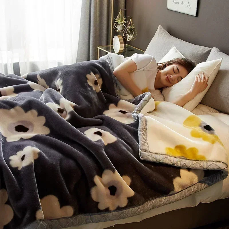 Double Sided Raschel Plush Blanket