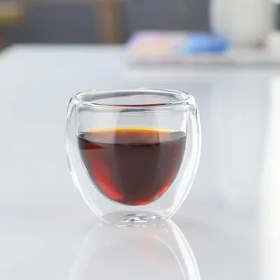 Double Wall Insulated Glass Mug