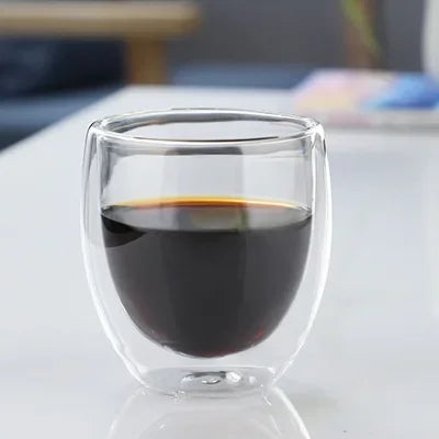 Double Wall Insulated Glass Mug