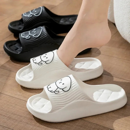 Cute Couple Pillow Slippers – Non-Slip Indoor Sandals