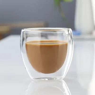 Double Wall Insulated Glass Mug