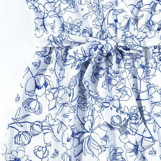 Matching Family Outfit - Floral Wrap Dresses for Mums and Daughters