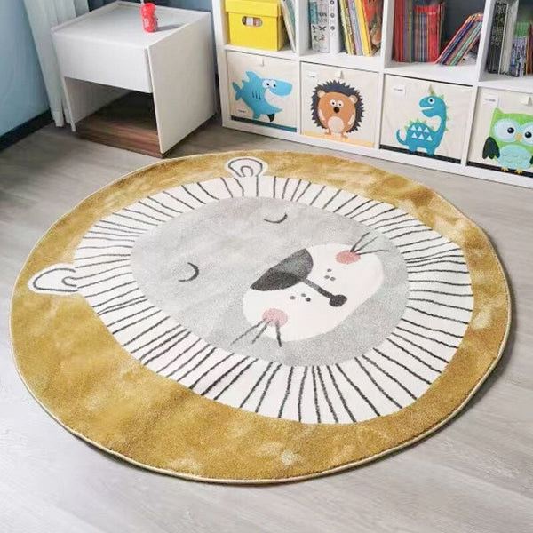 Mat for Children's Bedroom - Non-Slip Lion Rug