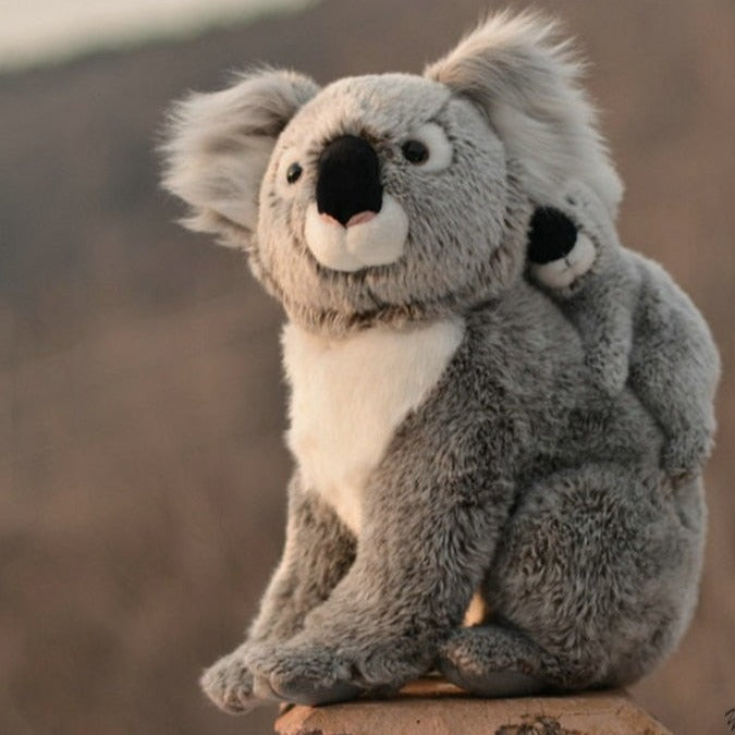 Mom Koala & Baby Koala Stuffed Plush Toy