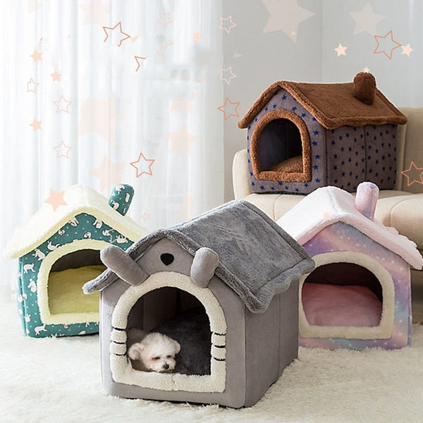 Soft Plush Cat & Dog House Kennel