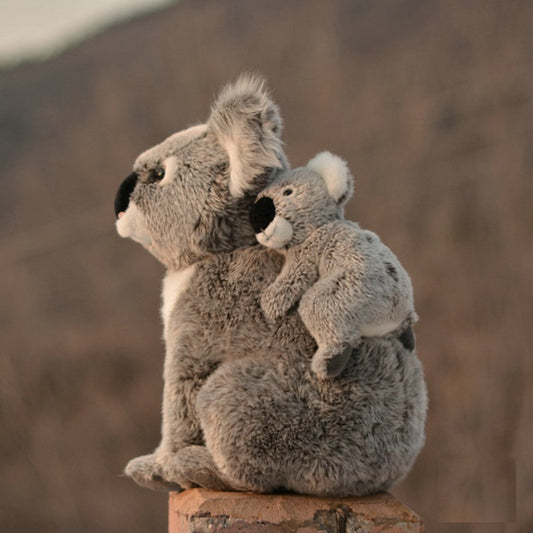Mom Koala & Baby Koala Stuffed Plush Toy