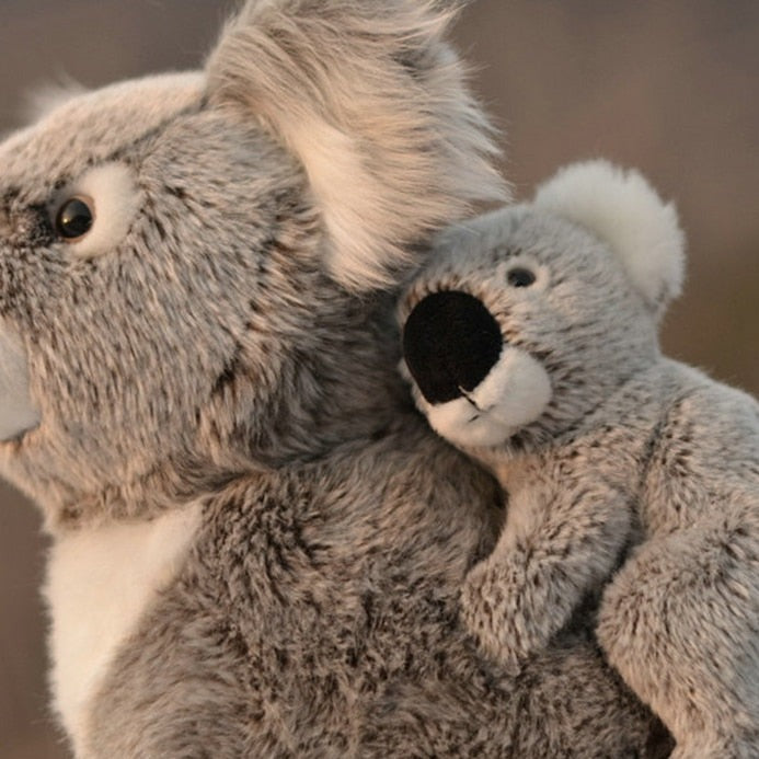 Mom Koala & Baby Koala Stuffed Plush Toy