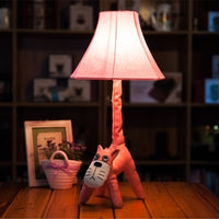 Children's Floor Lamp Coated with Cotton - Animal Shape
