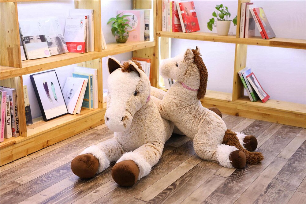 Fluffy Chocolate Horse Plush Toy