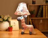 Children's Floor Lamp Coated with Cotton - Animal Shape