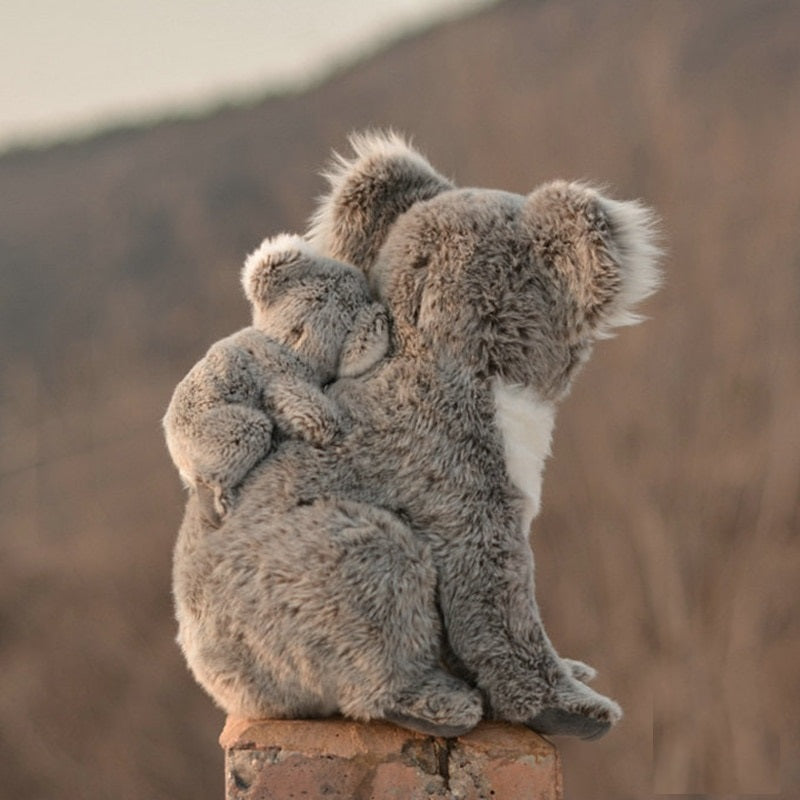 Mom Koala & Baby Koala Stuffed Plush Toy