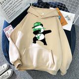 Cartoon Sloth Oversized Hoodie with Pockets
