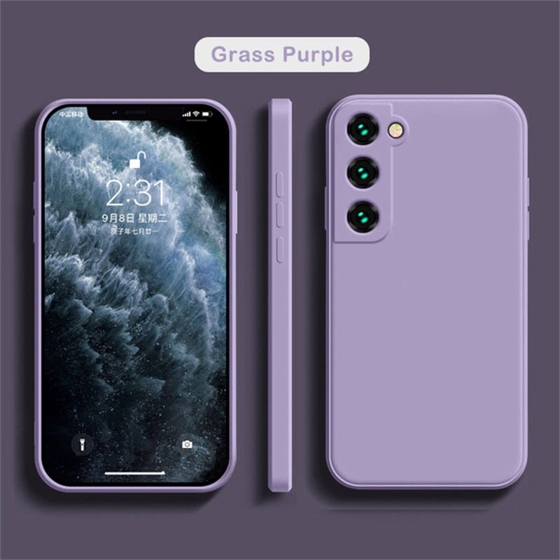 Soft Liquid Silicone Cover Case for Samsung Galaxy