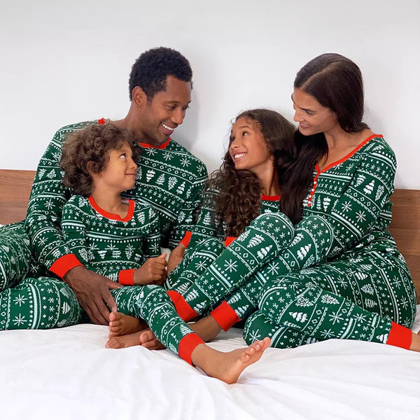 Autumn and Winter Christmas Family Matching Pyjamas Set