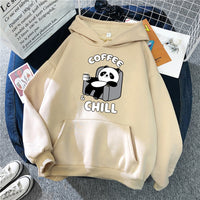 Cartoon Cute Panda Oversized Hoodie with Pockets