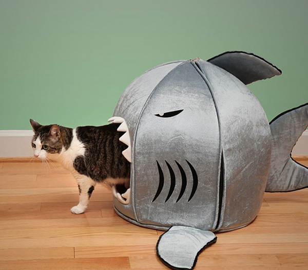 Shark Round Cat House