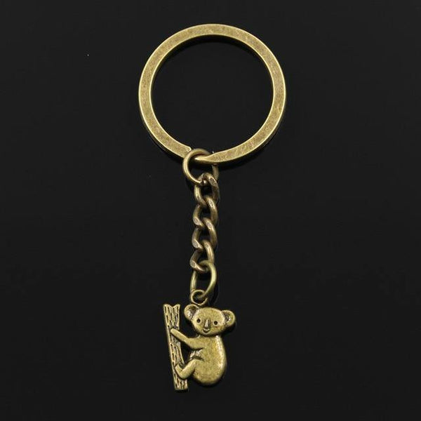 Koala Bronze & Silver Keychain - Australia Gifts