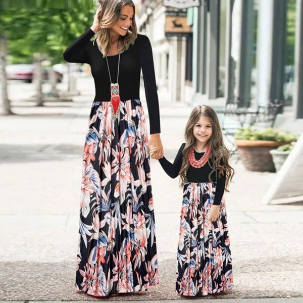 Matching Family Outfit - Mummy & Daughter Long Dress