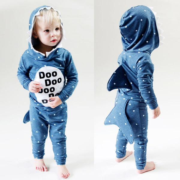 Toddler & Baby Outfit with Hoodie - Baby Shark