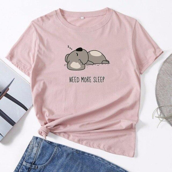Koala T-shirt Need More Sleep - Australia Gifts