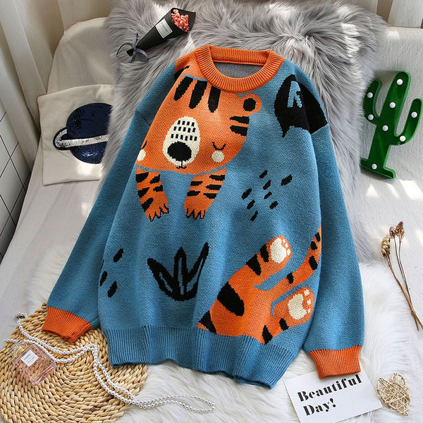 Tiger Cub Oversized Knit Sweater