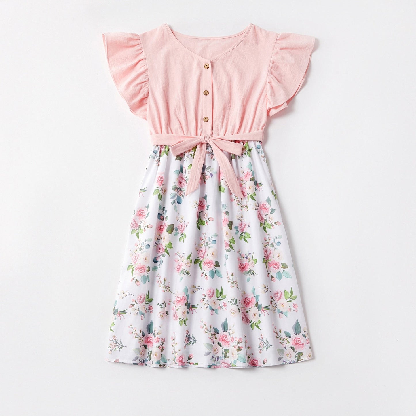 Matching Family Outfit - Mummy and Daughter Floral Dress