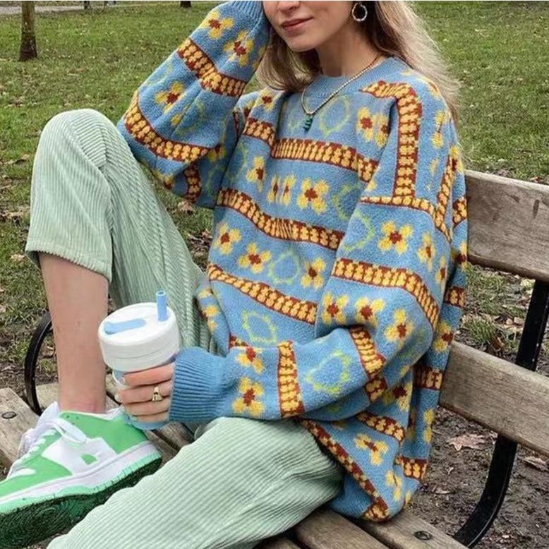 Retro Soft Knit Sweater