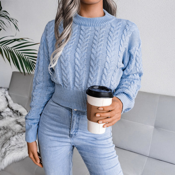 Winter Knit Cropped Sweater