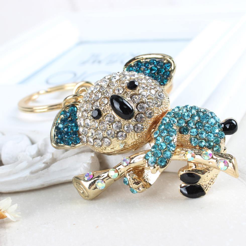 Koala with Blue Rhinestones Keychain – Australia Gifts