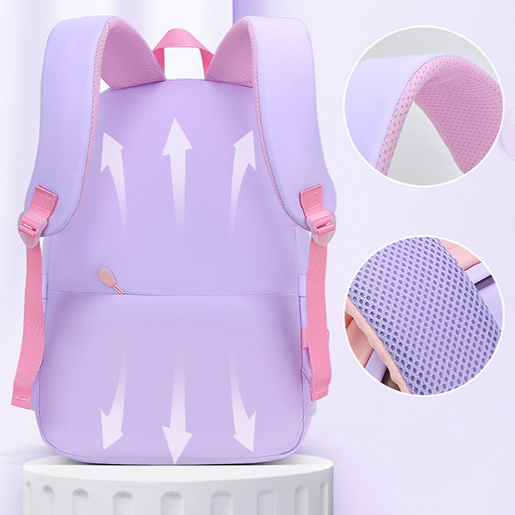 Cute Bunny School Backpack for Girls