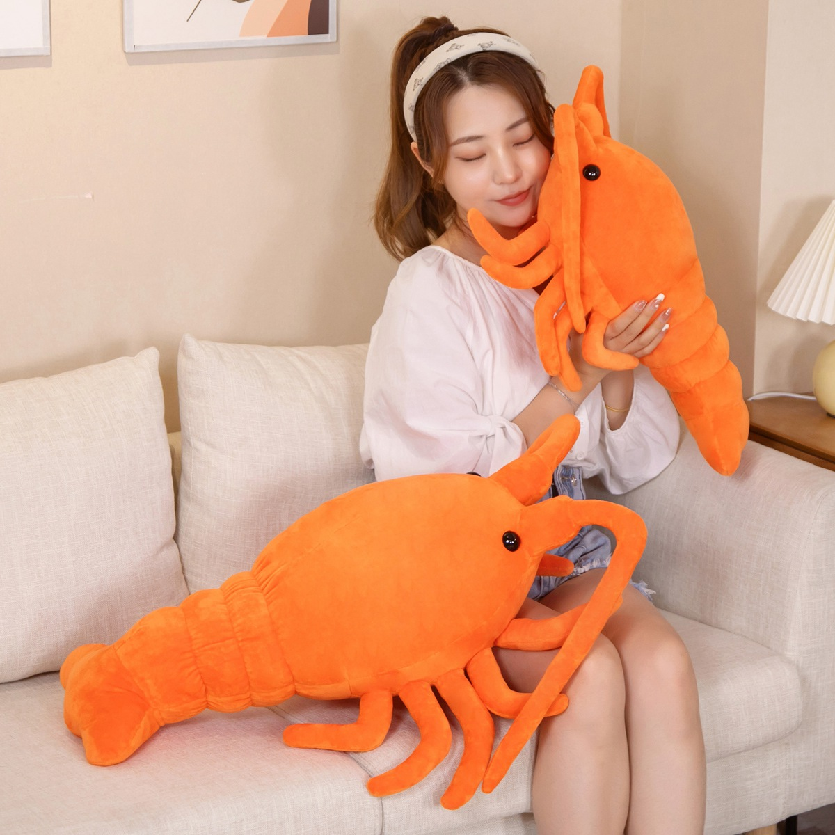 Red Lobster Stuffed Plush Toy