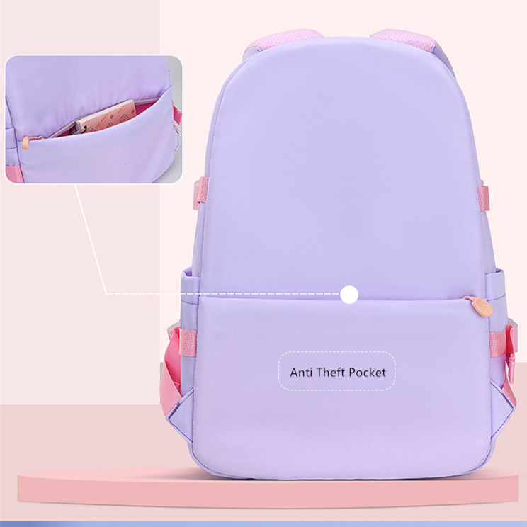 Cute Bunny School Backpack for Girls