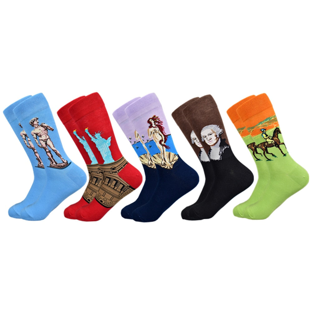 Funny Celebrity Art Socks