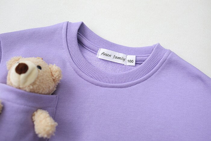 Matching Family Outfit - Mum, Dad & Baby Teddy Bear Sweatshirt