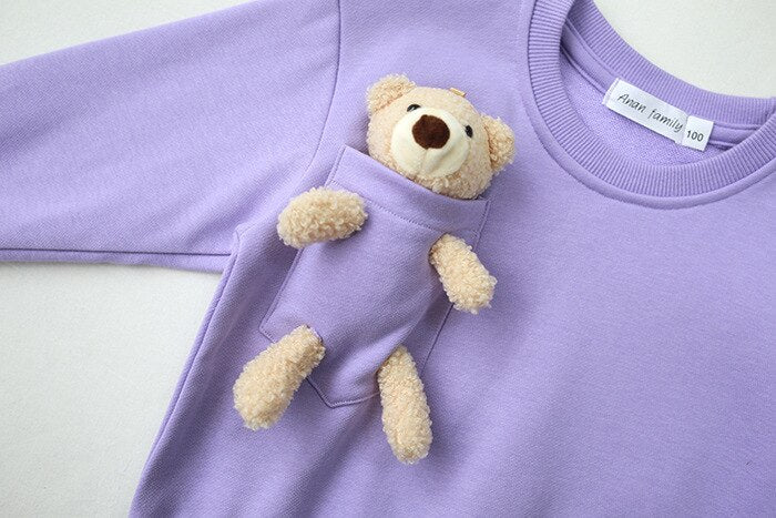 Matching Family Outfit - Mum, Dad & Baby Teddy Bear Sweatshirt