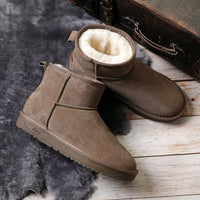 Australian Style Waterproof Genuine Leather Snow Boots