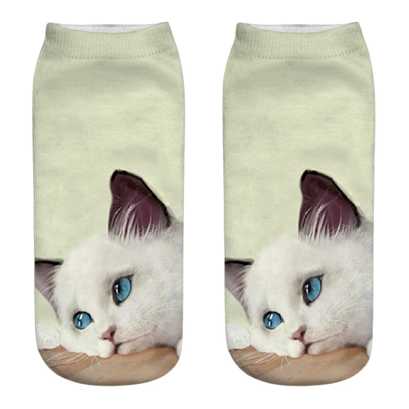 Low-Ankle Cat Socks